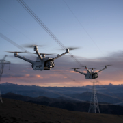 Dual Drone at Powerline DJI Matrice 4 D Series